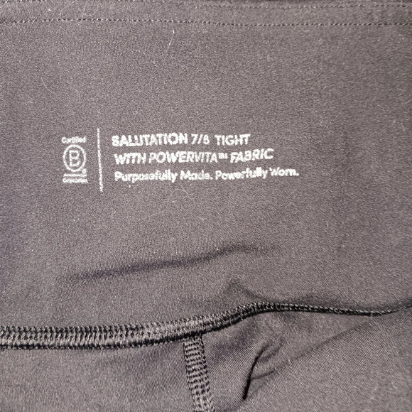 Athleta women's salutation 7/8 tight leggings size XS black - Picture 4 of 7